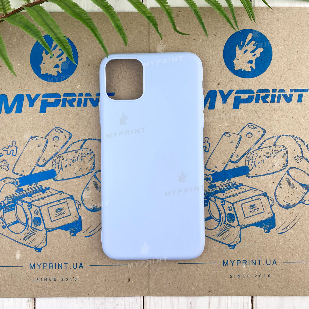 Чохол силіконовий для iPhone 11 Pro Max блакитний (7821) - фото 1 Чохол силіконовий для iPhone 11 Pro Max блакитний (7821) - фото 1 - Чохли для УФ друку