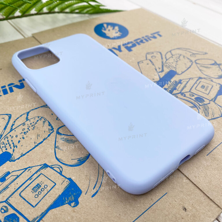 Чохол силіконовий для iPhone 11 Pro Max блакитний (7821)  Чохол силіконовий для iPhone 11 Pro Max блакитний (7821)