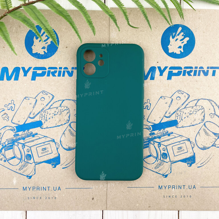 Чохол силіконовий для iPhone 12 / 12 Pro зелений (7818) 