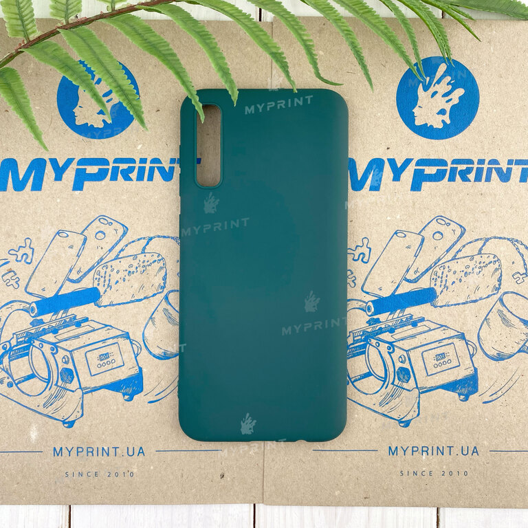 Чохол силіконовий для Samsung A50 / A50s / A30s зелений (7811) 
