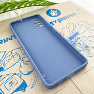 Чохол силіконовий для Samsung A51 сіро-блакитний (7812) - фото 3 Чохол силіконовий для Samsung A51 сіро-блакитний (7812) - фото 3 - Чохли для УФ друку