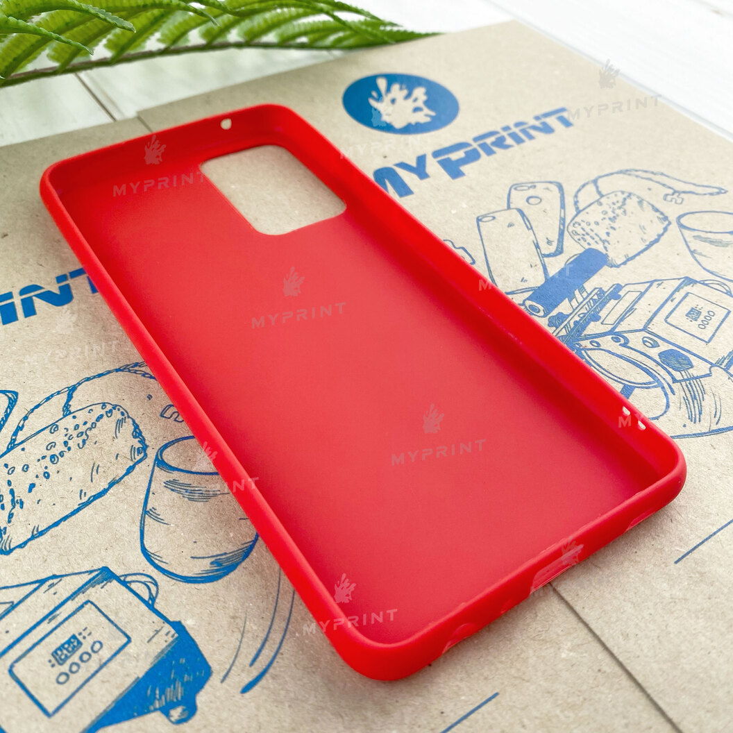 Чохол силіконовий для Samsung A52 4G / 5G червоний (7788) - фото 3 Чохол силіконовий для Samsung A52 4G / 5G червоний (7788) - фото 3 - Чохли для УФ друку