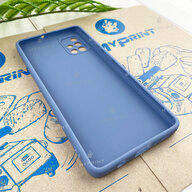 Чохол силіконовий для Samsung A71 сіро-блакитний (7824) - фото 3 Чохол силіконовий для Samsung A71 сіро-блакитний (7824) - фото 3 - Чохли для УФ друку