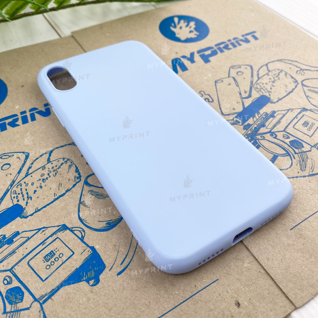 Чохол силіконовий для iPhone XR блакитний (7817) - фото 2 - Чохли для УФ друку
