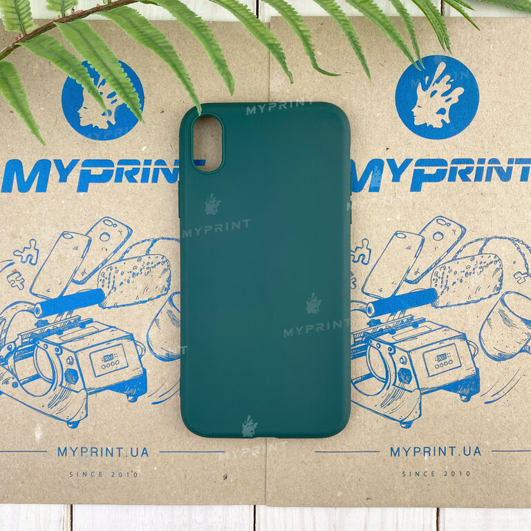Чохол силіконовий для iPhone XR зелений (7816) 