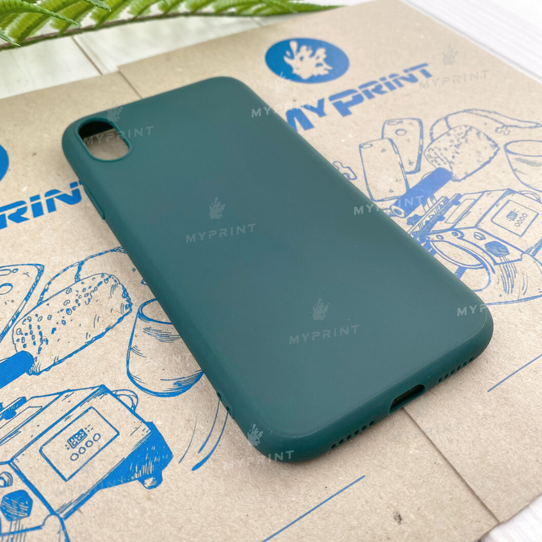 Чохол силіконовий для iPhone XR зелений (7816) - фото 2 - Чохли для УФ друку