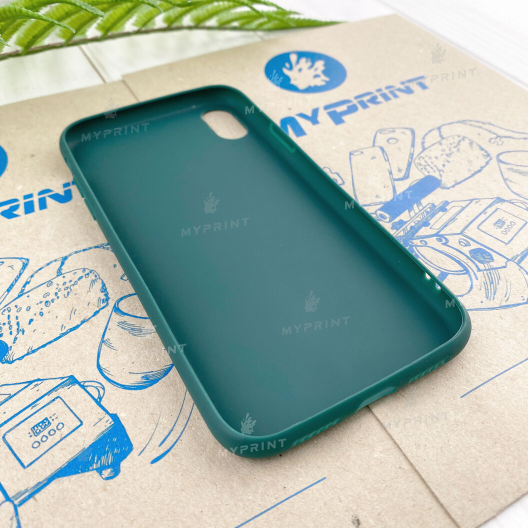 Чохол силіконовий для iPhone XR зелений (7816) - фото 3 - Чохли для УФ друку