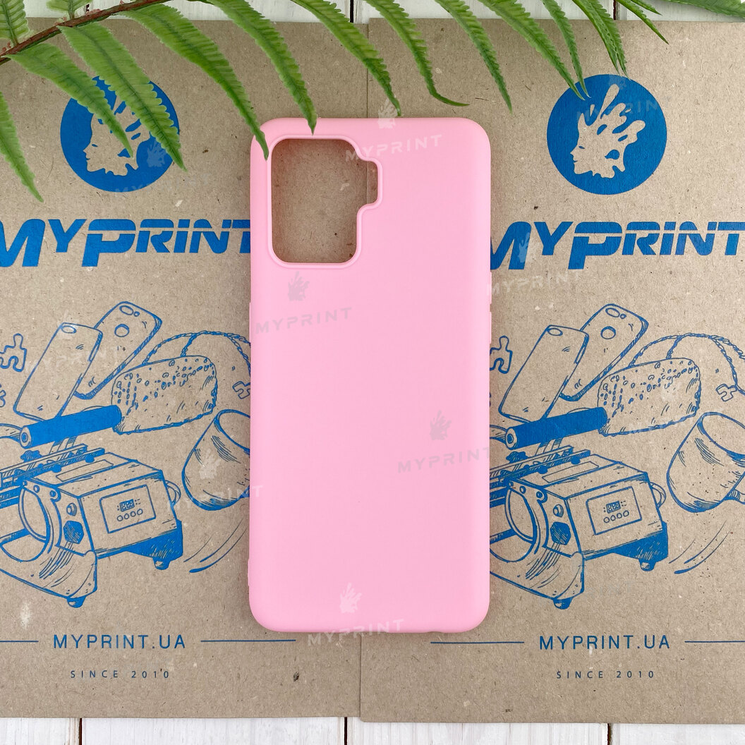 Чохол силіконовий для Oppo Reno 5 Lite рожевий (7796) - фото 1 - Чохли для УФ друку