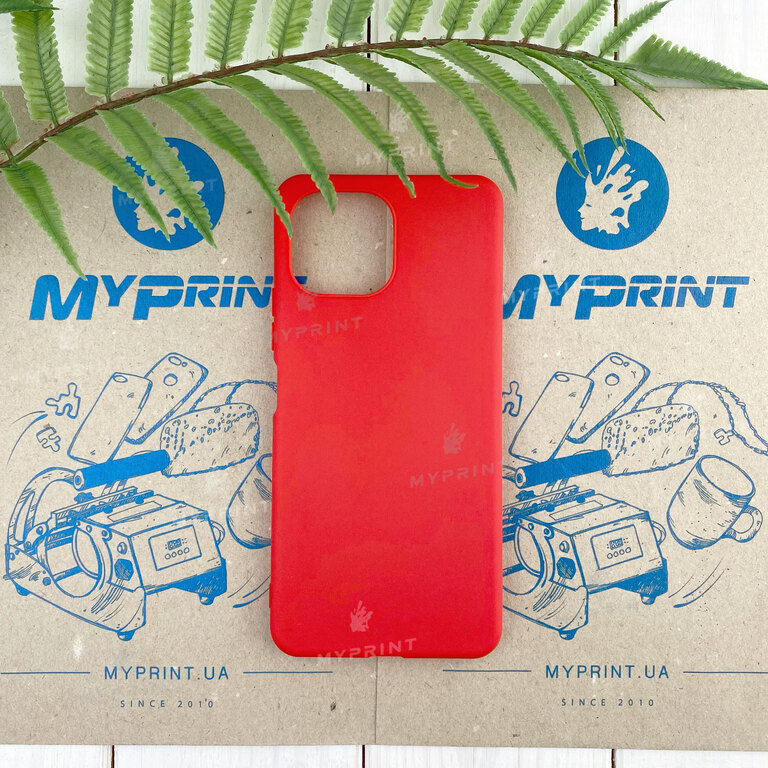 Чохол силіконовий для Xiaomi MI 11 Lite червоний (7790)  Чохол силіконовий для Xiaomi MI 11 Lite червоний (7790)