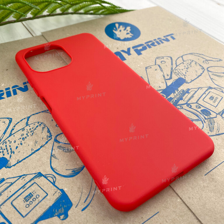 Чохол силіконовий для Xiaomi MI 11 Lite червоний (7790)  Чохол силіконовий для Xiaomi MI 11 Lite червоний (7790)