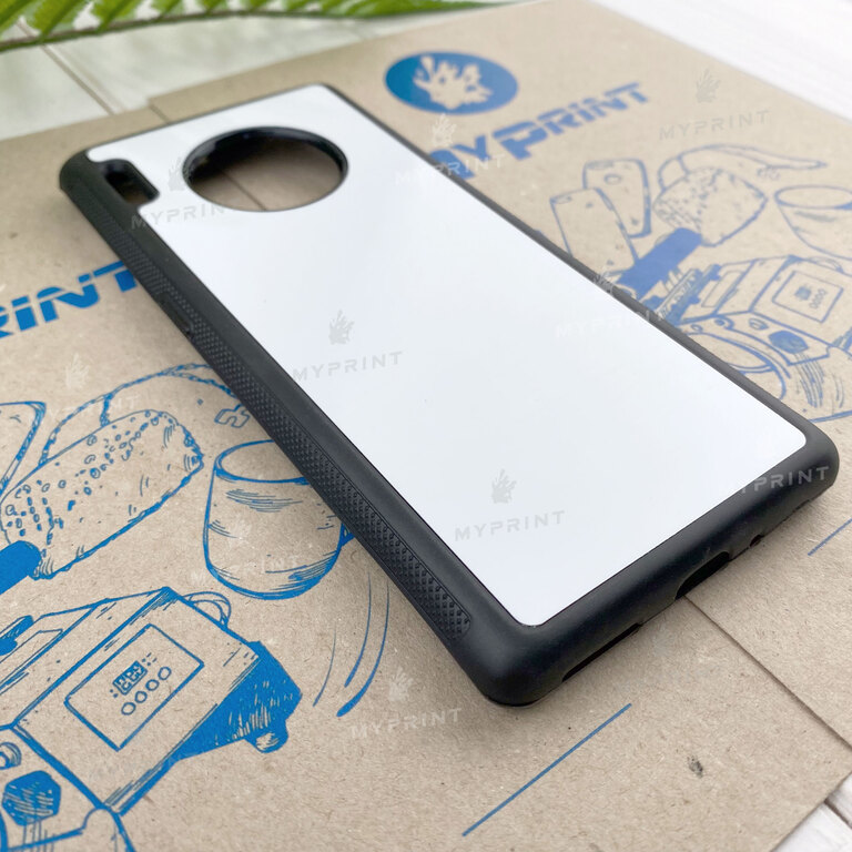 Cover for sublimation 2D silicone (TPU) for Huawei Mate 30 Pro black (7354)  Cover for sublimation 2D silicone (TPU) for Huawei Mate 30 Pro black (7354)