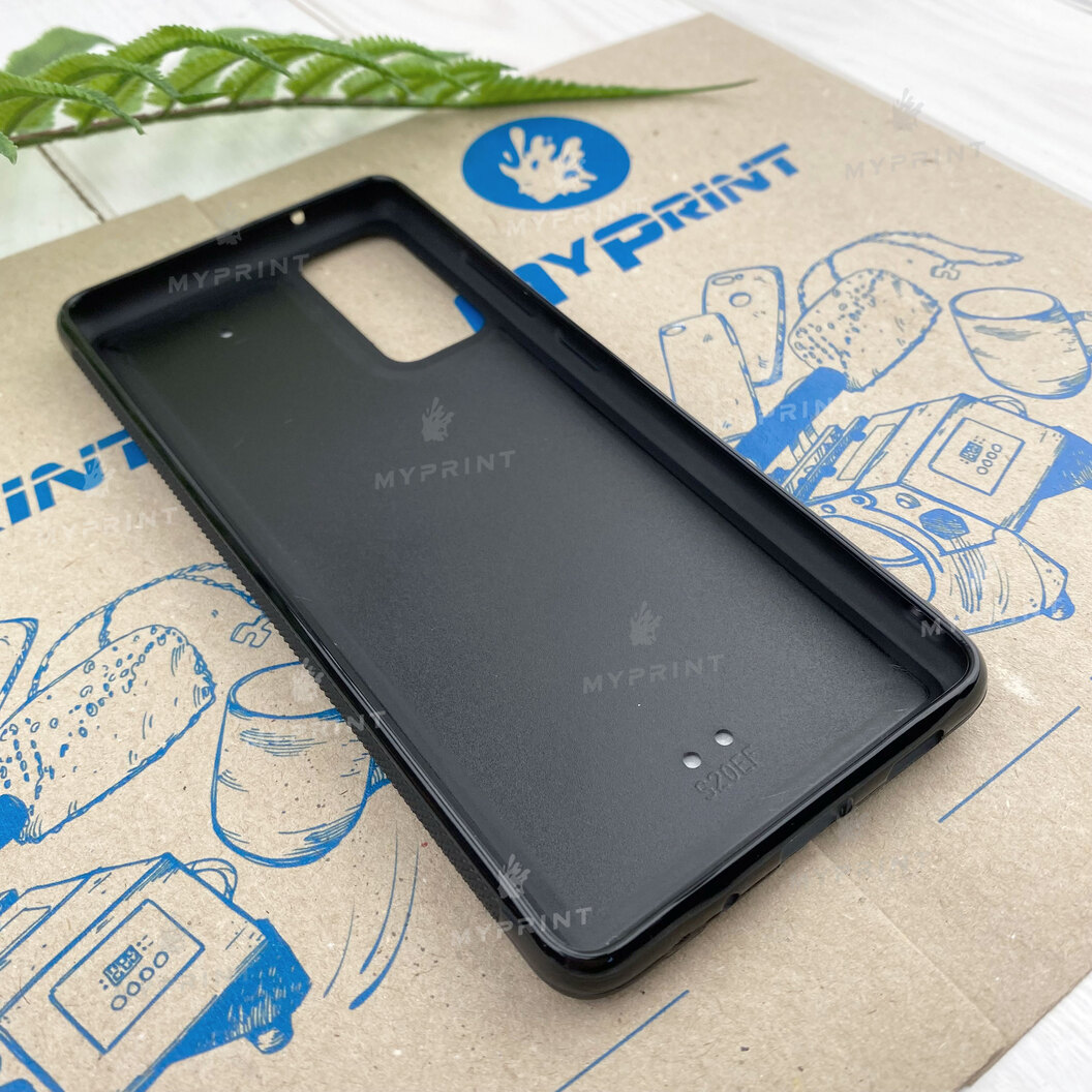 Чехол для сублимации 2D силиконовый (TPU) для Samsung S20 FE черный (7315) - фото 3 Чехол для сублимации 2D силиконовый (TPU) для Samsung S20 FE черный (7315) - фото 3 - Заготовки для сублимации