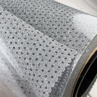 Термотрансферна плівка My Print Mesh Glitter в сітку срібляста 1 пог. м. (1*0,5 м) (7948) - фото 4 Термотрансферна плівка My Print Mesh Glitter в сітку срібляста 1 пог. м. (1*0,5 м) (7948) - фото 4 - Плотери і матеріали для порізки
