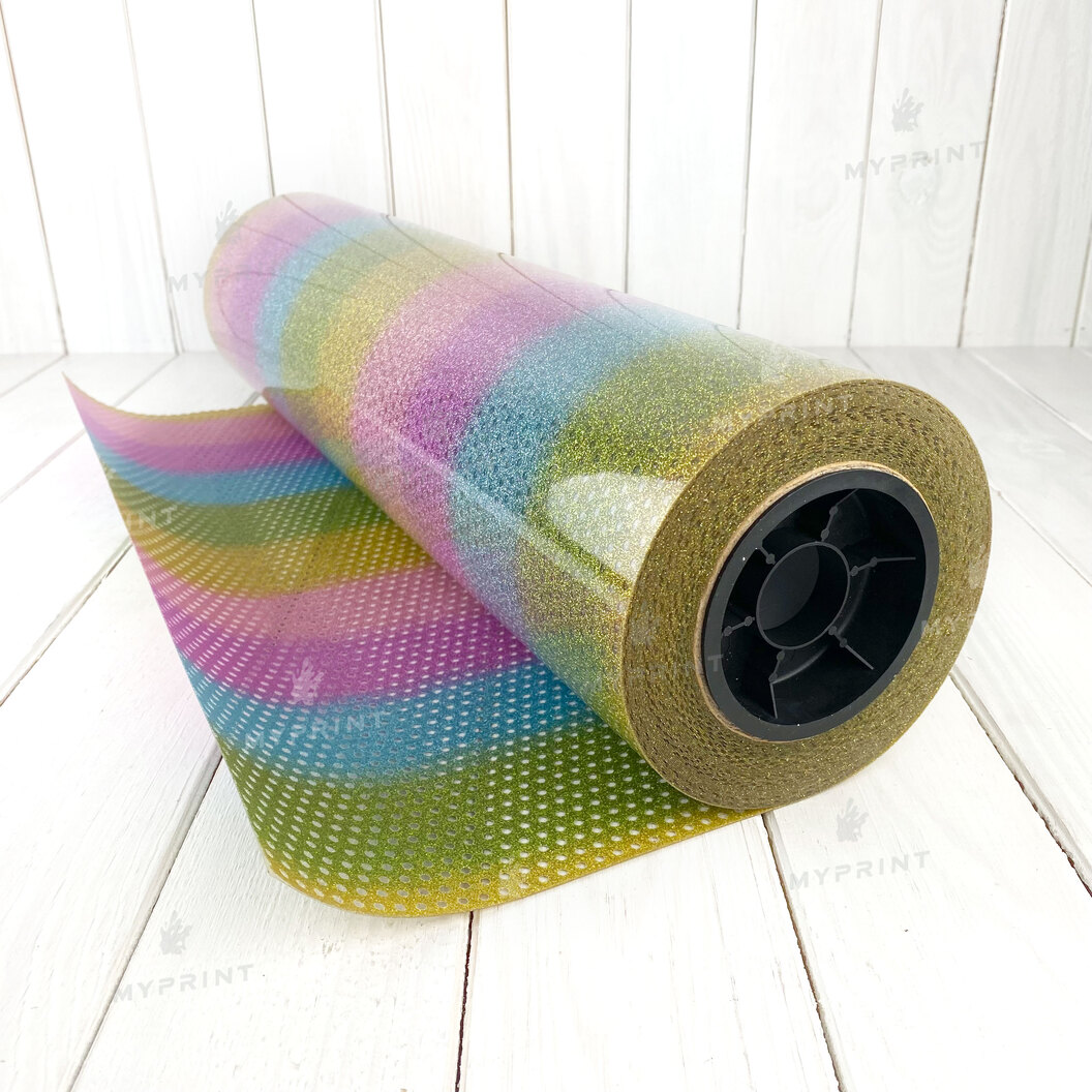 Термотрансферна плівка My Print Mesh Glitter в сітку різнокольорова M3 1 пог. м. (1*0,5 м) (7951) - фото 4 Термотрансферна плівка My Print Mesh Glitter в сітку різнокольорова M3 1 пог. м. (1*0,5 м) (7951) - фото 4 - Плотери і матеріали для порізки