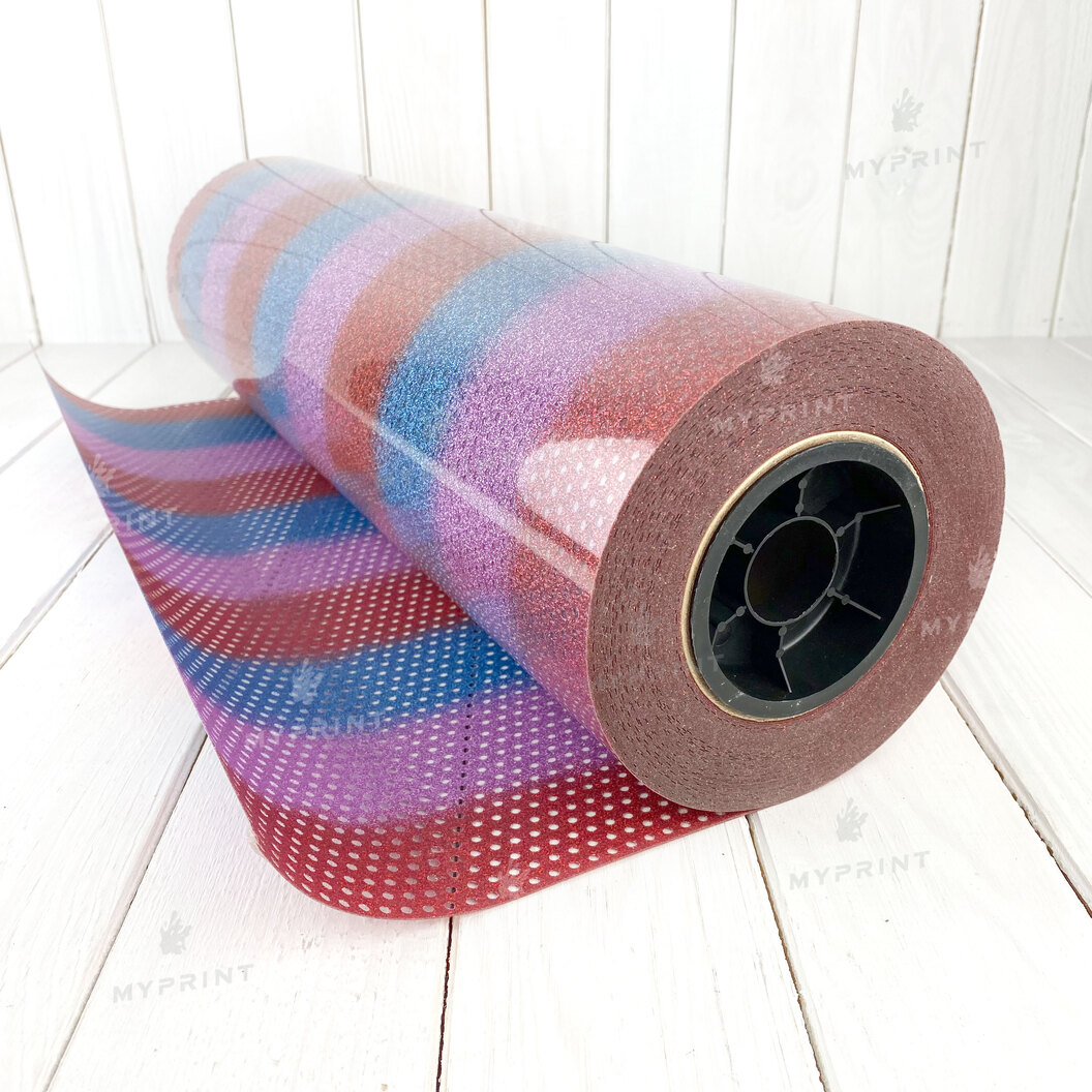 Термотрансферна плівка My Print Mesh Glitter в сітку різнокольорова M1 1 пог. м. (1*0,5 м) (7952) - фото 3 Термотрансферна плівка My Print Mesh Glitter в сітку різнокольорова M1 1 пог. м. (1*0,5 м) (7952) - фото 3 - Плотери і матеріали для порізки