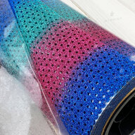 Термотрансферна плівка My Print Mesh Glitter в сітку різнокольорова M2 1 пог. м. (1*0,5 м) (7953) - фото 4 Термотрансферна плівка My Print Mesh Glitter в сітку різнокольорова M2 1 пог. м. (1*0,5 м) (7953) - фото 4 - Плотери і матеріали для порізки