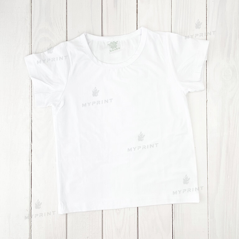 Футболка для сублимации детская модал 185 г/м², белая, XXL (7998) 