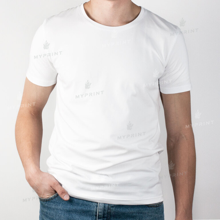 Футболка для сублімації чоловіча двошарова 200 г/м², біла, L (8061) 