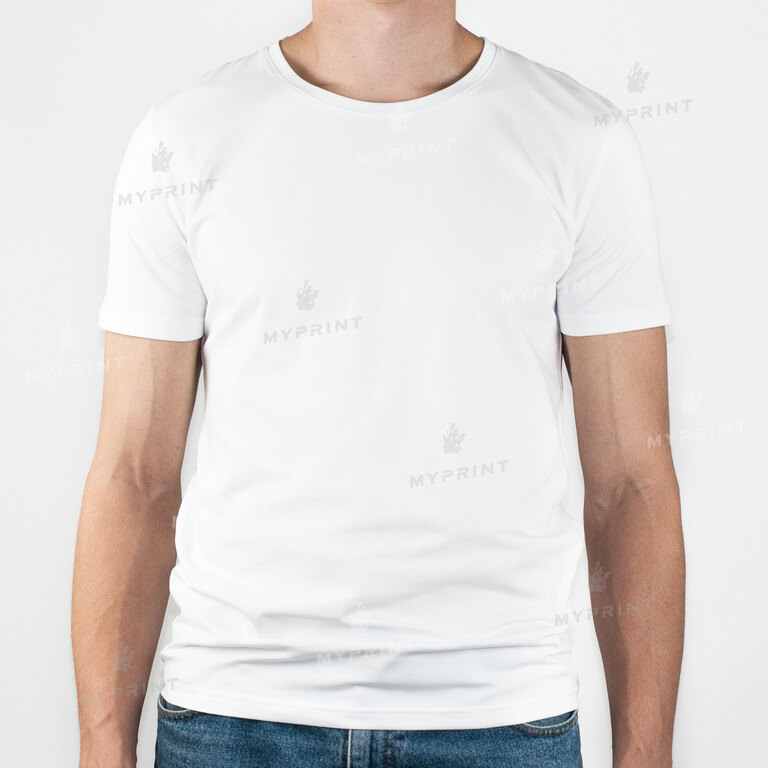 Футболка для сублімації чоловіча двошарова 200 г/м², біла, L (8061) 