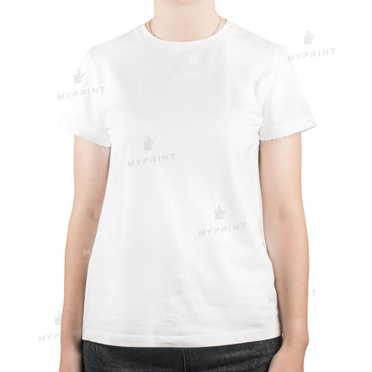 T-shirt women's oversize cotton/elastane 170 g/m², white, M (8067) 