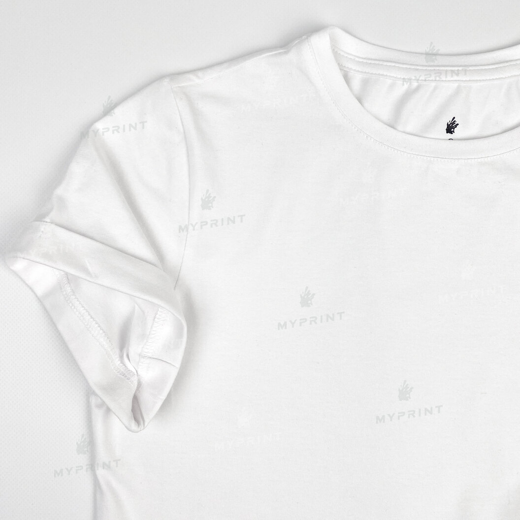 Women's oversized t-shirt cotton/elastane 170 g/m², white, XS (8065) - фото 5 - Blanks for sublimation