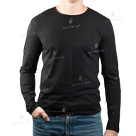 Men's longsleeve cotton/elastane 170 g/m², black, L (8124) - фото 1 Men's longsleeve cotton/elastane 170 g/m², black, L (8124) - фото 1 - Blanks for sublimation