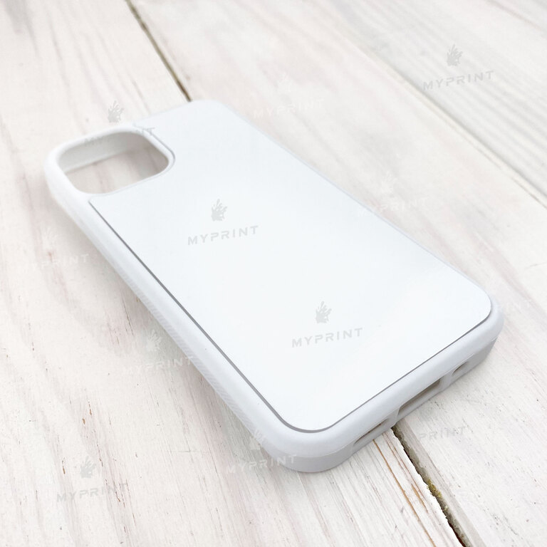 Чехол для сублимации 2D силиконовый (TPU) для iPhone 13 Mini (5.4) белый (8169)  Чехол для сублимации 2D силиконовый (TPU) для iPhone 13 Mini (5.4) белый (8169)