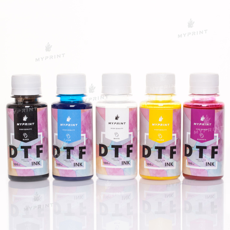 Комплект чорнил для DTF друку My Print (5*100 мл) (8072)  Комплект чорнил для DTF друку My Print (5*100 мл) (8072)