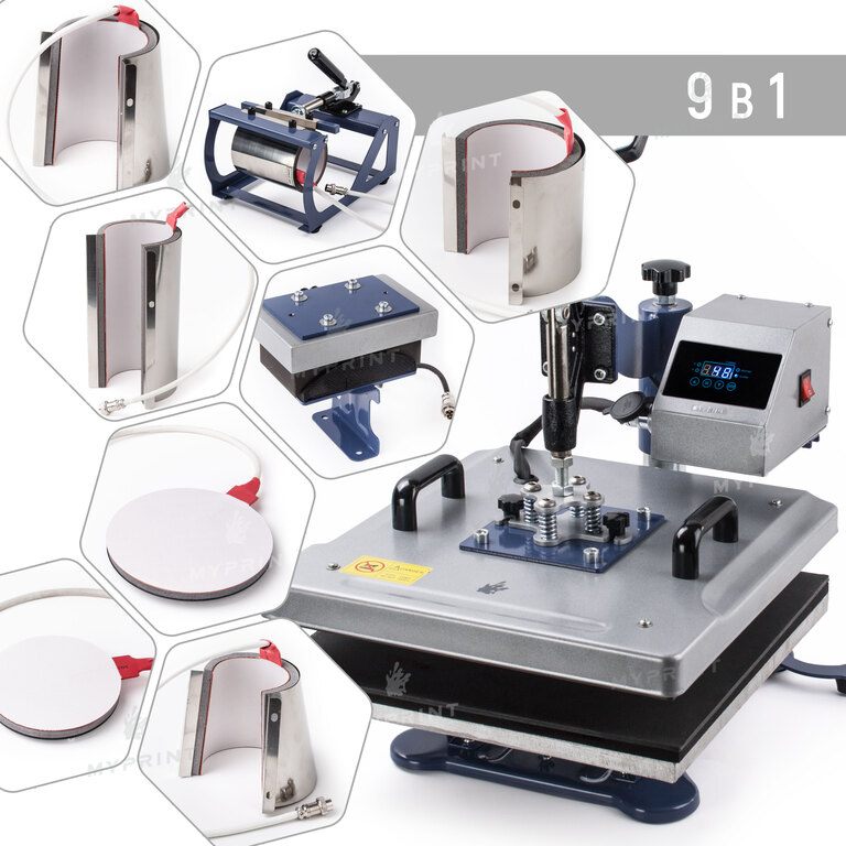 Multifunctional heat press HP 9 in 1 38*38 cm (7783)  Multifunctional heat press HP 9 in 1 38*38 cm (7783)