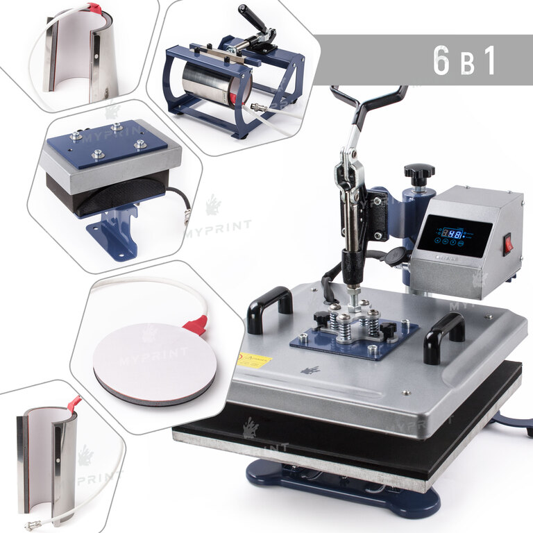Multifunctional heat press HP 6 in 1 38*38 cm (6021)  Multifunctional heat press HP 6 in 1 38*38 cm (6021)