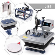 Многофункциональный термопресс HP 5 в 1 38*38 см (6023) - фото 1 Многофункциональный термопресс HP 5 в 1 38*38 см (6023) - фото 1 - Термопрессы