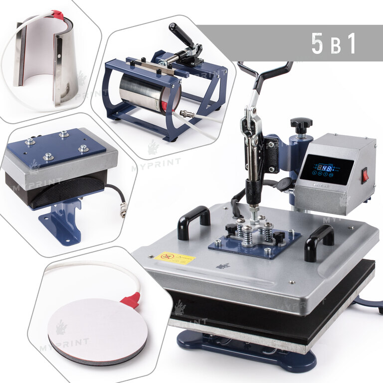 Multifunctional heat press HP 5 in 1 38*38 cm (6023)  Multifunctional heat press HP 5 in 1 38*38 cm (6023)