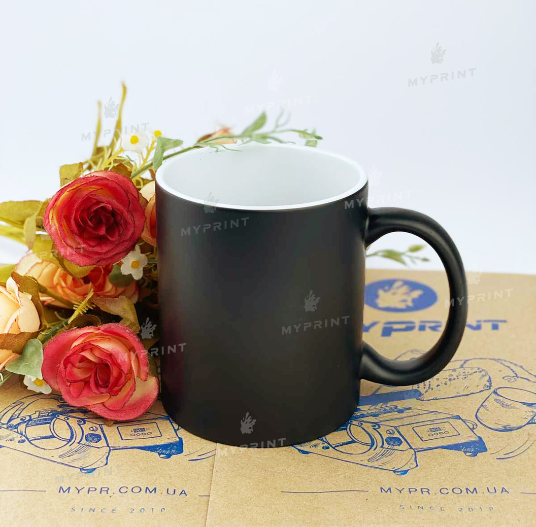 Chameleon Matte Black Sublimation Mug 11 Oz (330 ml) (8237) - фото 3 Chameleon Matte Black Sublimation Mug 11 Oz (330 ml) (8237) - фото 3 - Blanks for sublimation