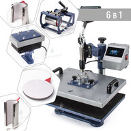 Многофункциональный термопресс HP 6 в 1 29*38 см (6020) - фото 1 Многофункциональный термопресс HP 6 в 1 29*38 см (6020) - фото 1 - Термопрессы