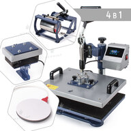 Многофункциональный термопресс HP 4 в 1 29*38 см (6024) - фото 1 Многофункциональный термопресс HP 4 в 1 29*38 см (6024) - фото 1 - Термопрессы