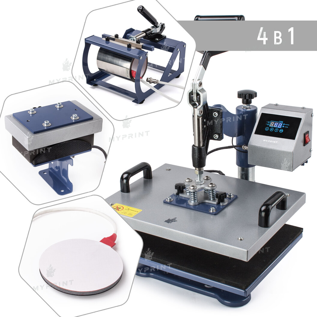 Многофункциональный термопресс HP 4 в 1 29*38 см (6024) - фото 1 Многофункциональный термопресс HP 4 в 1 29*38 см (6024) - фото 1 - Термопрессы