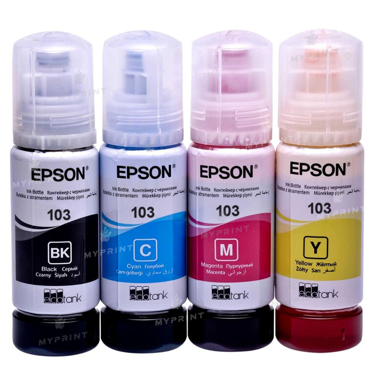 Set of water-soluble inks Epson 103 (4*65 ml) (8362)  Set of water-soluble inks Epson 103 (4*65 ml) (8362)