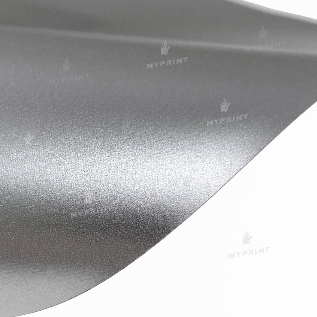 Self-adhesive film matte silver chrome MH05 0.300*1.52 m (8456) - фото 2 Self-adhesive film matte silver chrome MH05 0.300*1.52 m (8456) - фото 2 - Plotters and materials for cutting
