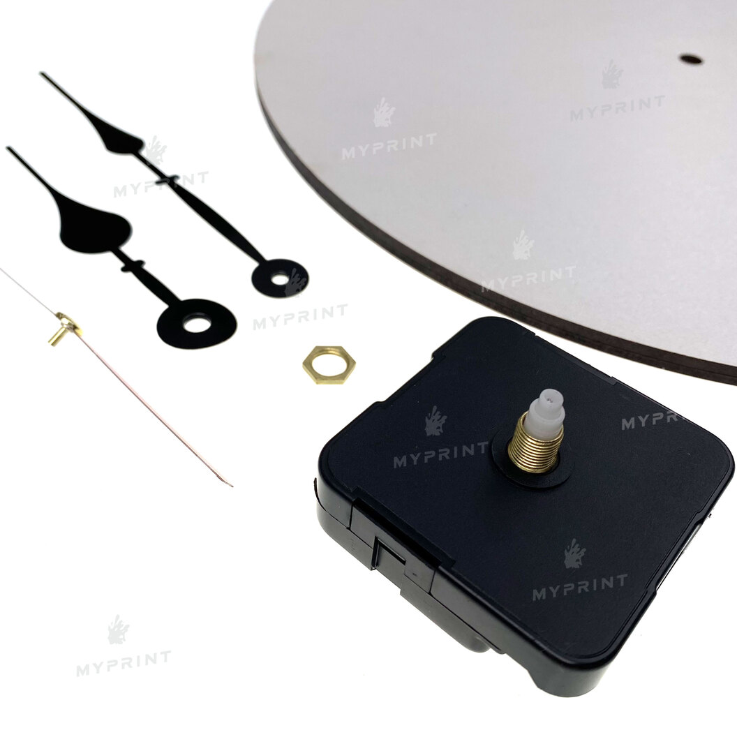 Годинник для сублімації МДФ круглий настінний діаметр 300 мм, товщина 5 мм (8268) - фото 4 Годинник для сублімації МДФ круглий настінний діаметр 300 мм, товщина 5 мм (8268) - фото 4 - Заготовки для сублімації