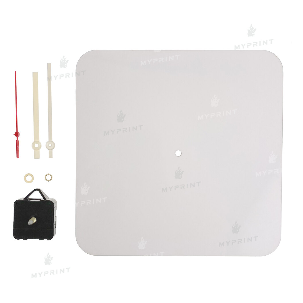 Годинник для сублімації МДФ квадратний настінний 290*290 мм, товщина 6 мм (8378) - фото 2 Годинник для сублімації МДФ квадратний настінний 290*290 мм, товщина 6 мм (8378) - фото 2 - Заготовки для сублімації