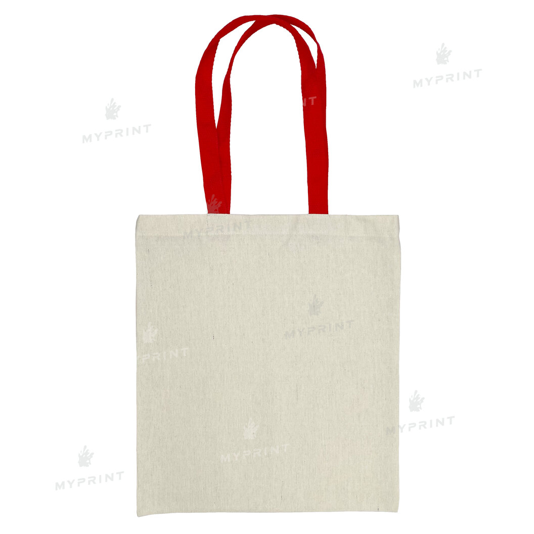 Eco bag for sublimation vertical with red handles 35*38.5 cm (8580) - фото 2 Eco bag for sublimation vertical with red handles 35*38.5 cm (8580) - фото 2 - Blanks for sublimation
