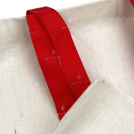 Eco bag for sublimation vertical with red handles 35*38.5 cm (8580) - фото 3 Eco bag for sublimation vertical with red handles 35*38.5 cm (8580) - фото 3 - Blanks for sublimation