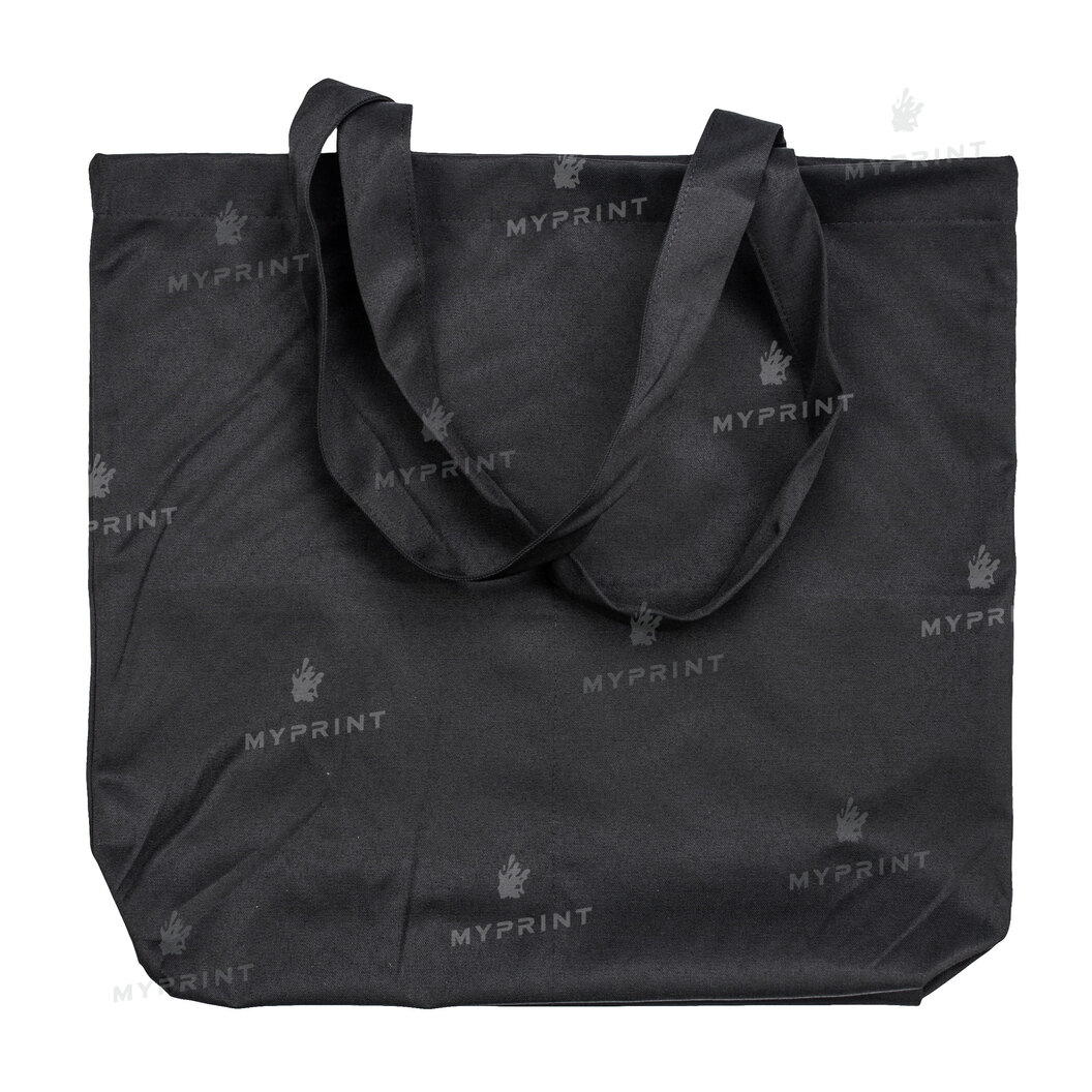 Шоппер для термотрансфера саржевый черный 38*38*6 см (8586) - фото 1 Шоппер для термотрансфера саржевый черный 38*38*6 см (8586) - фото 1 - Заготовки для сублимации