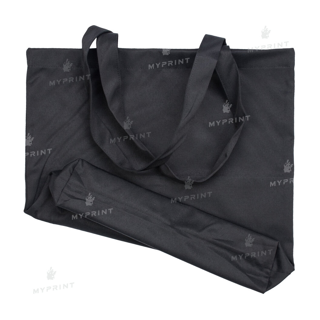 Шоппер для термотрансфера саржевый черный 38*38*6 см (8586) - фото 3 Шоппер для термотрансфера саржевый черный 38*38*6 см (8586) - фото 3 - Заготовки для сублимации