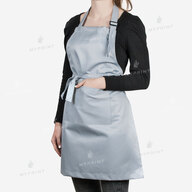 Фартух для сублімації саржевий з лямкою, що регулюється і кишенею подовжений сірий (8615) - фото 1 Фартух для сублімації саржевий з лямкою, що регулюється і кишенею подовжений сірий (8615) - фото 1 - Заготовки для сублімації