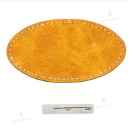 Badge for sublimation leather oval yellow 8.2*4.4 cm (8870) - фото 1 Badge for sublimation leather oval yellow 8.2*4.4 cm (8870) - фото 1 - Blanks for sublimation