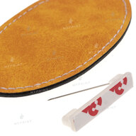 Badge for sublimation leather oval yellow 8.2*4.4 cm (8870) - фото 3 Badge for sublimation leather oval yellow 8.2*4.4 cm (8870) - фото 3 - Blanks for sublimation
