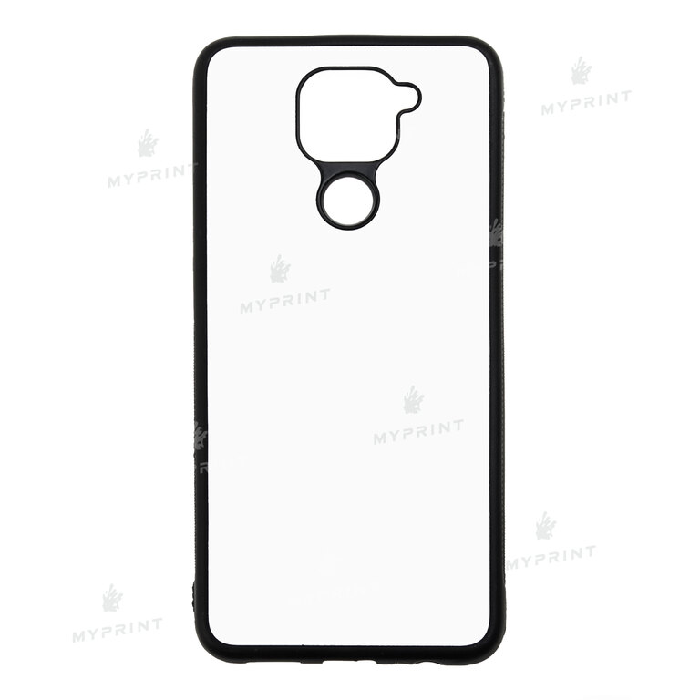 Чехол для сублимации 2D силиконовый (TPU) для Xiaomi Redmi Note 9 черный (8858)  Чехол для сублимации 2D силиконовый (TPU) для Xiaomi Redmi Note 9 черный (8858)
