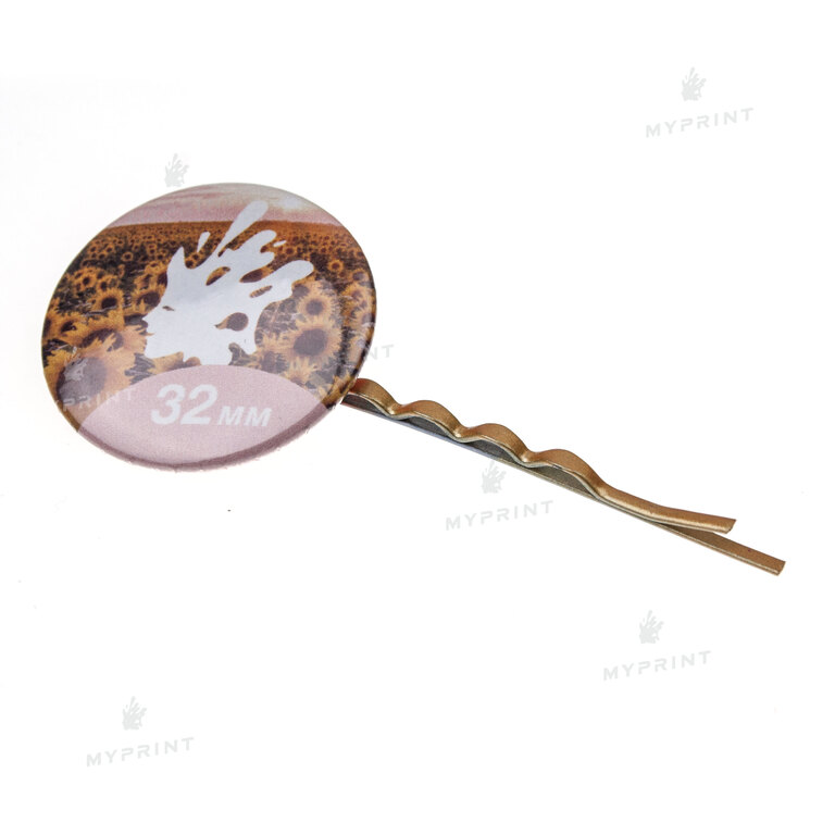 Заготовка для закатної заколки-невидимки 32 мм (8878)  Заготовка для закатної заколки-невидимки 32 мм (8878)