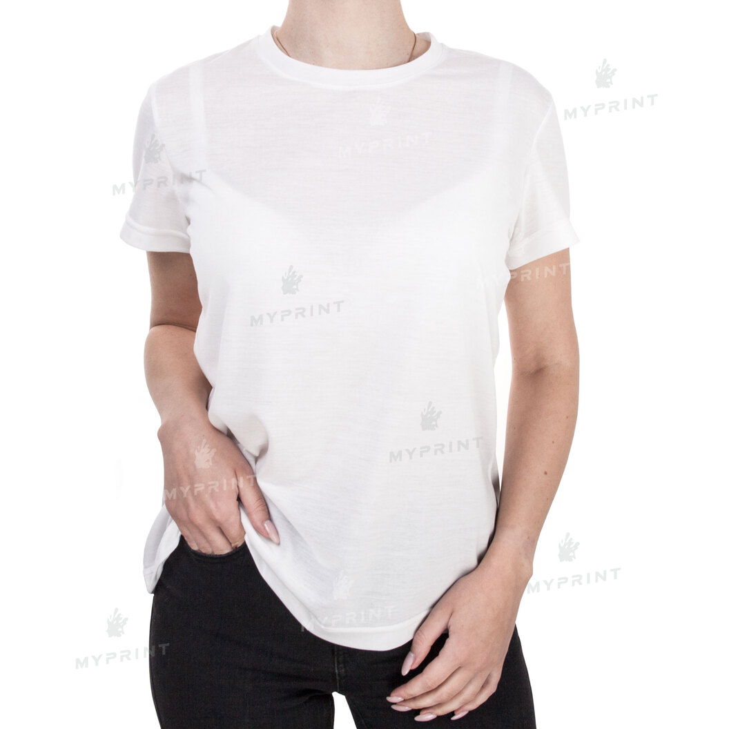 T-shirt for sublimation women's polyester, white, XL (8924) - фото 1 - Blanks for sublimation